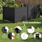 Outdoor Privacy Fence Panels No-Dig 3-Panel Set with Metal Ground Stakes